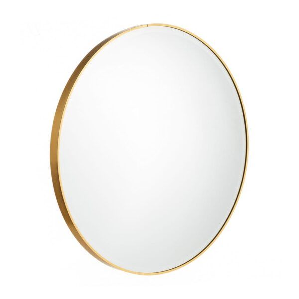 Espejo oro aluminio-cristal decoración 60 x 4 x 60 cm
