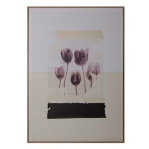 Cuadro impresión tulipanes lienzo 100 x 4 x 140 cm