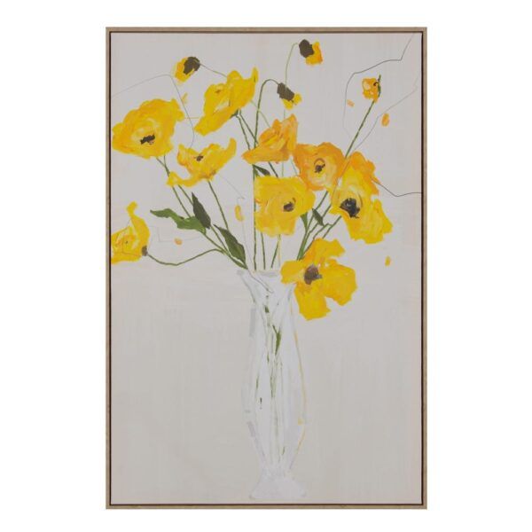 Cuadro impresión flores lienzo 80 x 4 x 120 cm