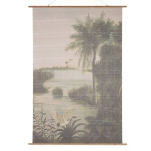 Pergamino palmera lienzo decoración 160 x 2 x 230 cm
