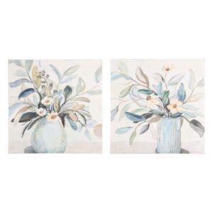 Pintura jarrón-flores 2/m lienzo 80 x 2