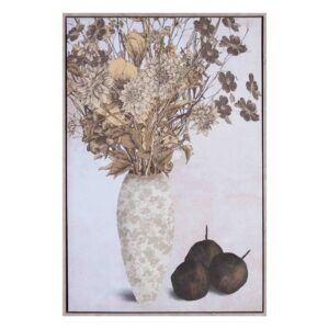 Cuadro impresión jarrón-flores lienzo 63 x 93 cm