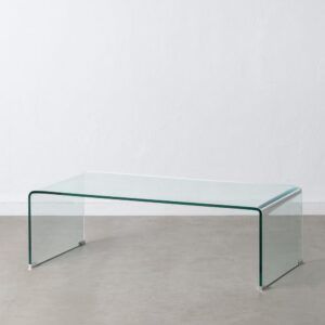 Mesa centro transparente cristal 12mm 110 x 50 x 35 cm