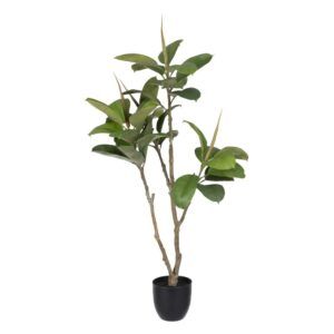 Planta roble verde pvc decoración 116 cm