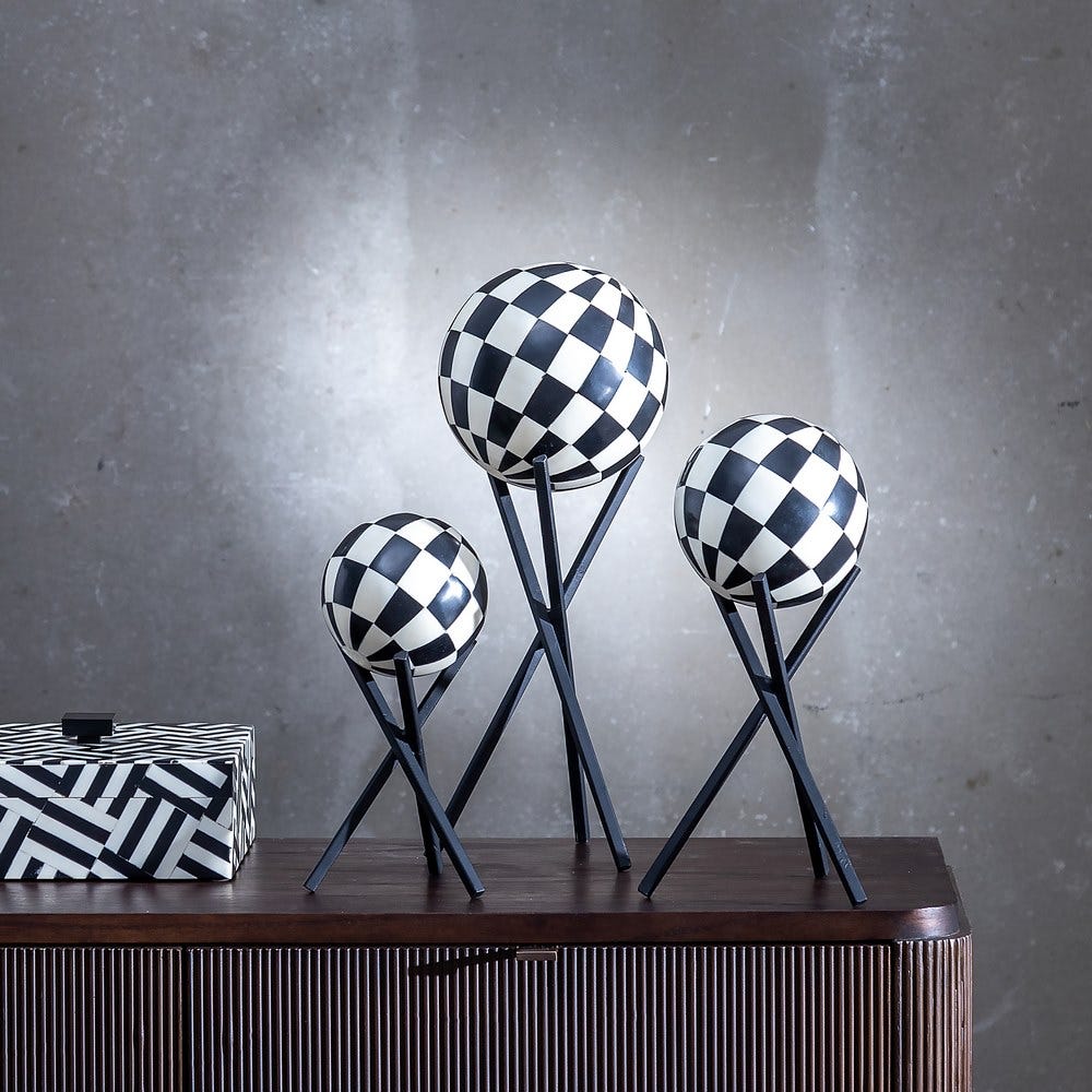 kinnia-design-figura-blanco-negro-metal-resina-15-x-15-x-25-cm