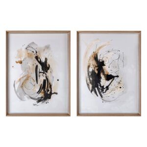 Cuadro pintura abstracto 2/m madera 58 x 78 cm