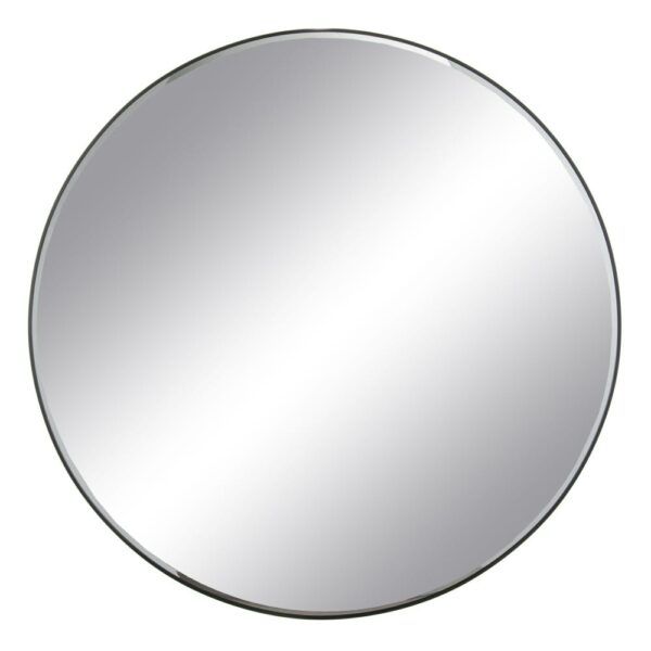 Espejo negro aluminio-cristal 120 x 4 x 120 cm