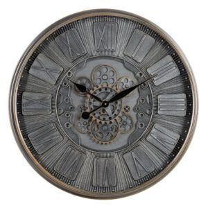 Reloj acero metal decoración 69