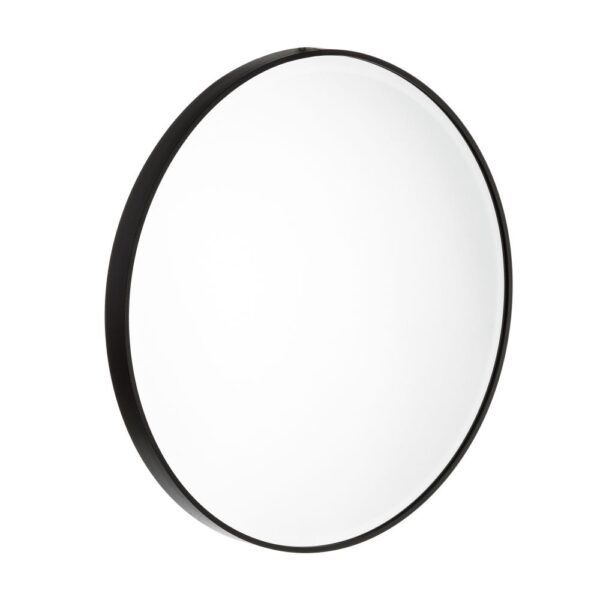 Espejo negro aluminio-cristal 60 x 4 x 60 cm